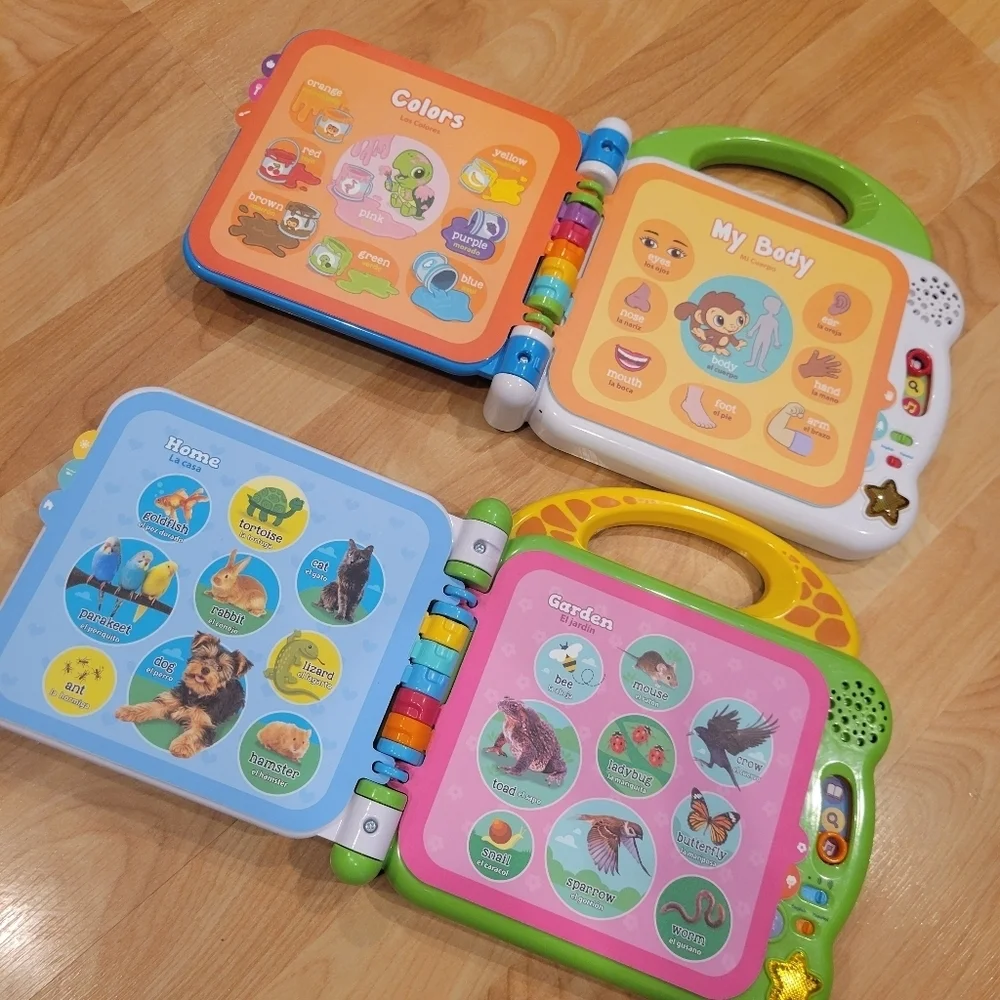 Leapfrog 100 Words and 100 Animals Electronic Touch And Learn Book Bundle